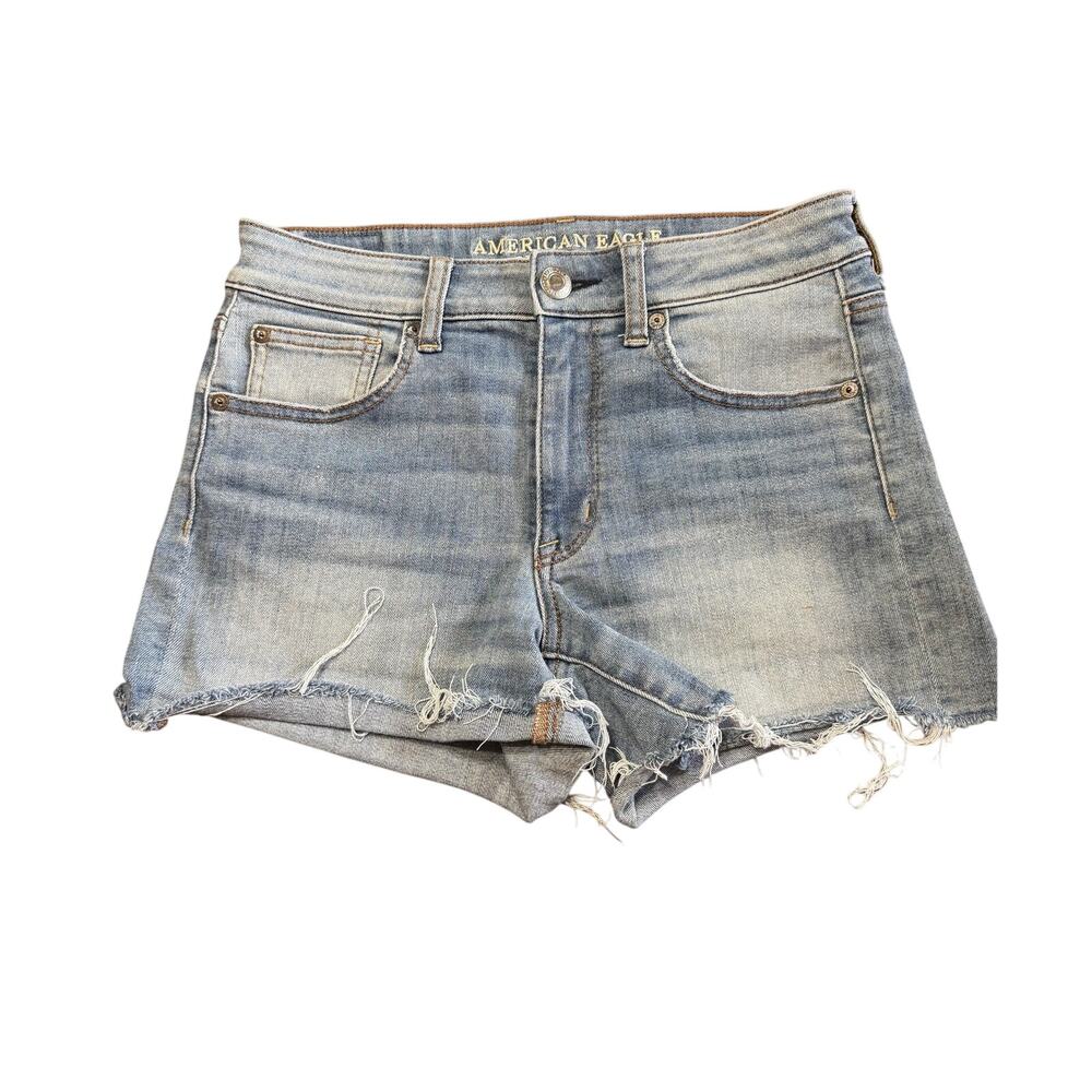 American Eagle Outfitters (AEO) hi -rise shortie Denim Shorts Size 6